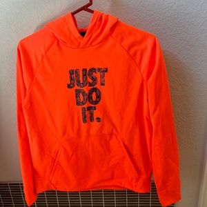 Orange Nike hoodie